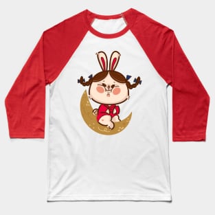 Rabbit Moon Baseball T-Shirt